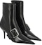 Shop Balenciaga巴黎世家 BB 低筒靴 皮革 尖頭 女款 黑色