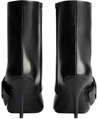 (W) Balenciaga BB Boots 'Kulit Hitam Ujung Lancip' 762297WBCW21081 Purchase (W) Balenciaga BB Boots 'Kulit Hitam Ujung Lancip' 762297WBCW21081