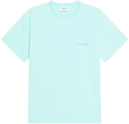 (W) Balenciaga BB Icon 刺繡Logo淺綠色寬鬆版T恤 612965TLVB93062 Buy (W) Balenciaga BB Icon 刺繡Logo淺綠色寬鬆版T恤 612965TLVB93062