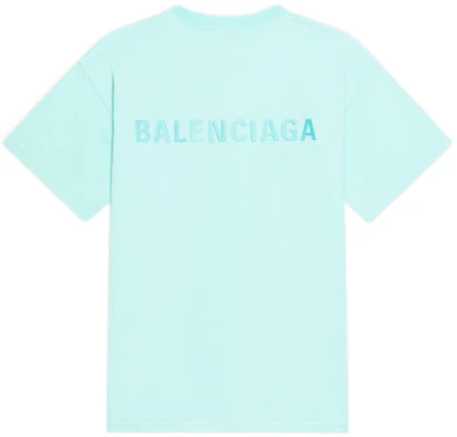 (W) Balenciaga BB Icon 刺繡Logo淺綠色寬鬆版T恤 612965TLVB93062 Lookbook (W) Balenciaga BB Icon 刺繡Logo淺綠色寬鬆版T恤 612965TLVB93062