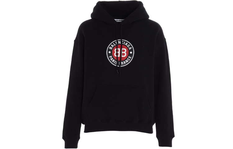 Buy (W) 巴黎世家BB Logo連帽衫 黑色 612959TJVD71000