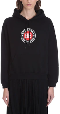 (W) 巴黎世家BB Logo連帽衫 黑色 612959TJVD71000 Shop (W) 巴黎世家BB Logo連帽衫 黑色 612959TJVD71000