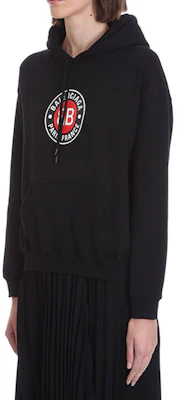 (W) 巴黎世家BB Logo連帽衫 黑色 612959TJVD71000 Purchase (W) 巴黎世家BB Logo連帽衫 黑色 612959TJVD71000