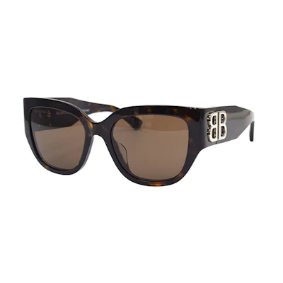 (Women) Balenciaga BB Logo Square Frame Sunglasses for Women - BOSSY Series. BB0323SK-003