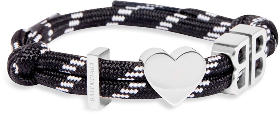 (W) 발렌시아가 BB 로고 투톤 신발끈 디자인 블랙 브라스 팔찌. 722539TVX4S5651 Lookbook (W) 발렌시아가 BB 로고 투톤 신발끈 디자인 블랙 브라스 팔찌. 722539TVX4S5651