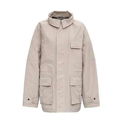 (Women) Balenciaga Beige Multi-Pocket Collared Jacket 663016TKO319710