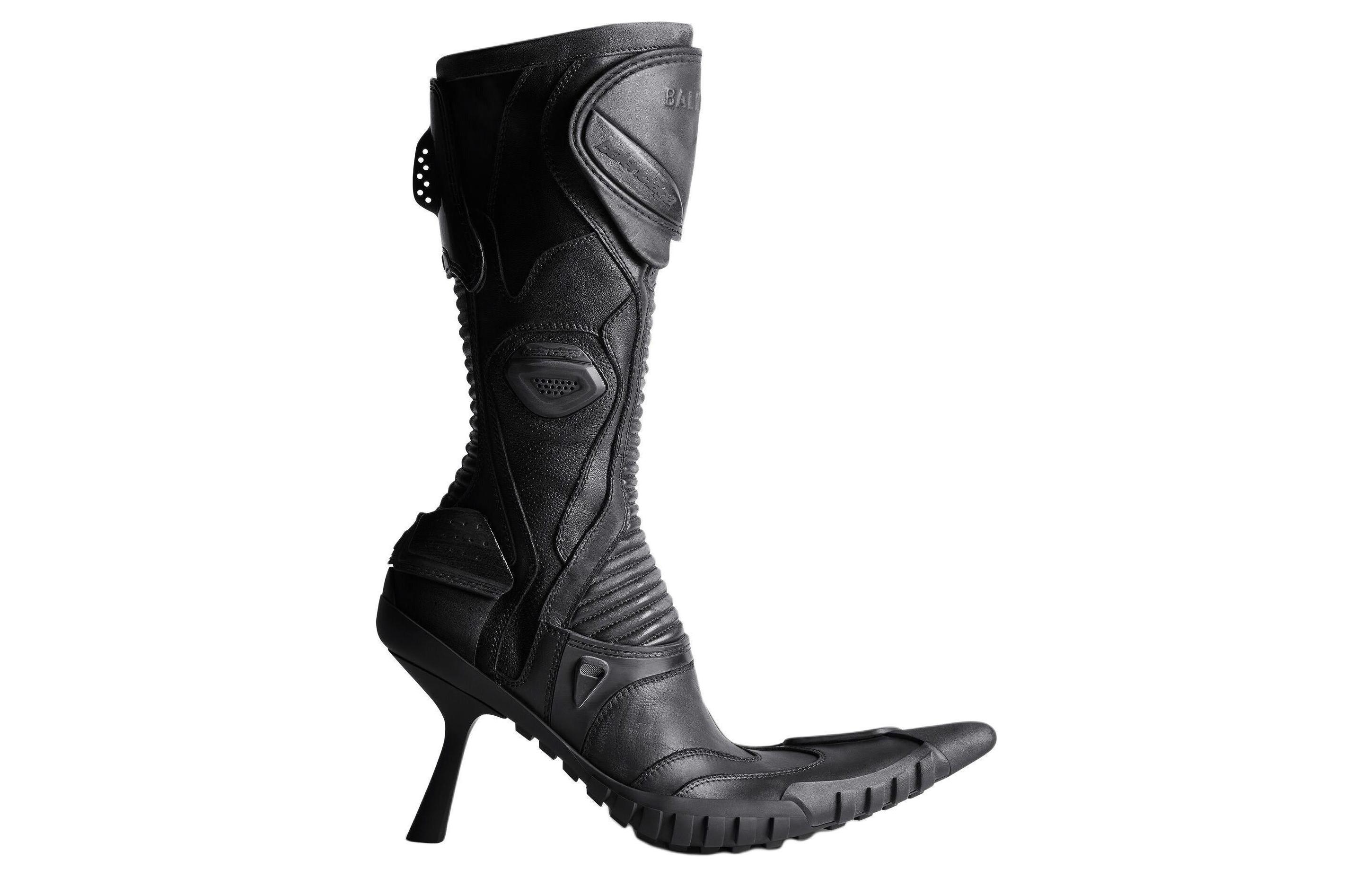 Order (Women) Balenciaga Biker Boot 'Black Leather Pointed-Toe' 762245WB6A21000