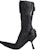 (W) Balenciaga Biker Boot 'Kulit Hitam Hujung Tajam' 762245WB6A21000