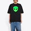 Shop (W) Balenciaga Camiseta Negra Gráfica Alien de Fit Regular 612965TJVK79113