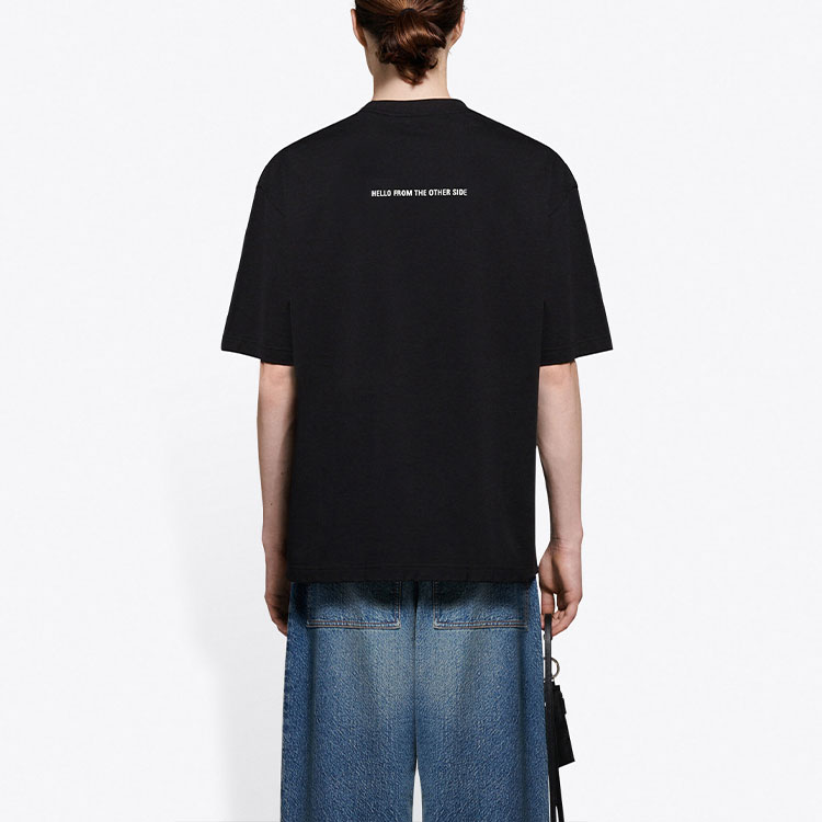 (Women) Balenciaga Black Alien Graphic Crewneck T-Shirt Regular Fit 612965TJVK79113 圖 5