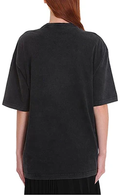 (W) Balenciaga Camiseta Negra Boxy con Logo Impreso y Texto Balenciaga 571205TGV751140 Shop (W) Balenciaga Camiseta Negra Boxy con Logo Impreso y Texto Balenciaga 571205TGV751140