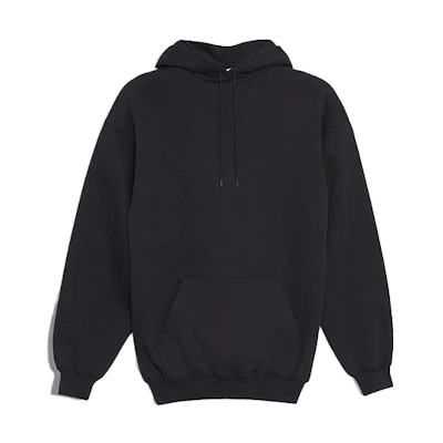 (Women) Balenciaga Black Comfy Casual Hoodie Early Spring Outfit 528351TAV371000