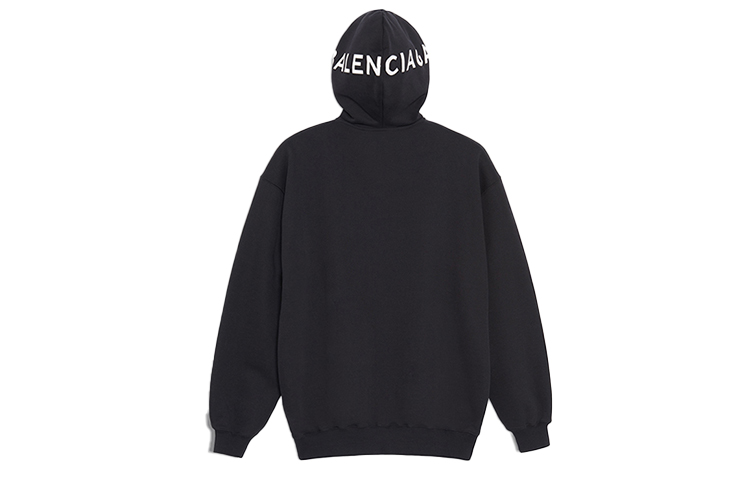 (Women) Balenciaga Black Comfy Casual Hoodie Early Spring Outfit 528351TAV371000 圖 3