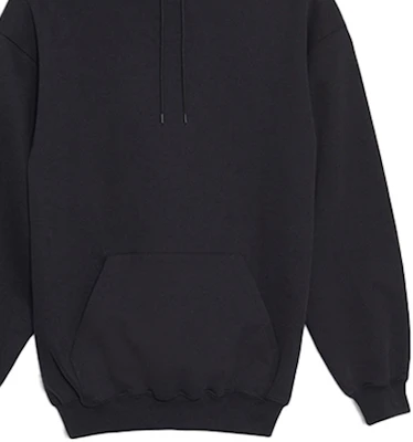 (W) 巴黎世家黑色舒適休閒連帽衫早春穿搭 528351TAV371000 Sizing (W) 巴黎世家黑色舒適休閒連帽衫早春穿搭 528351TAV371000
