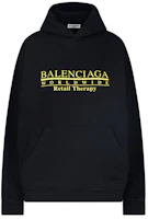 (Women) Balenciaga Black Cotton Hoodie Paris Edition. 675003TLVA91361 (Women) Balenciaga Black Cotton Hoodie Paris Edition. 675003TLVA91361
