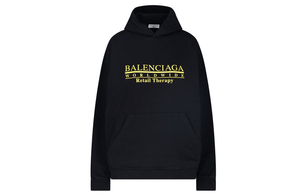 Order (W) Balenciaga Sudadera Negra de Algodón Edición París. 675003TLVA91361