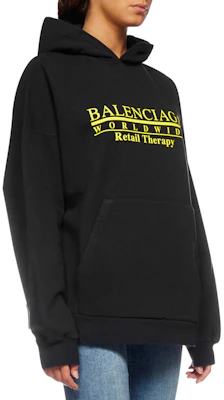 (W) Balenciaga Sudadera Negra de Algodón Edición París. 675003TLVA91361 Purchase (W) Balenciaga Sudadera Negra de Algodón Edición París. 675003TLVA91361