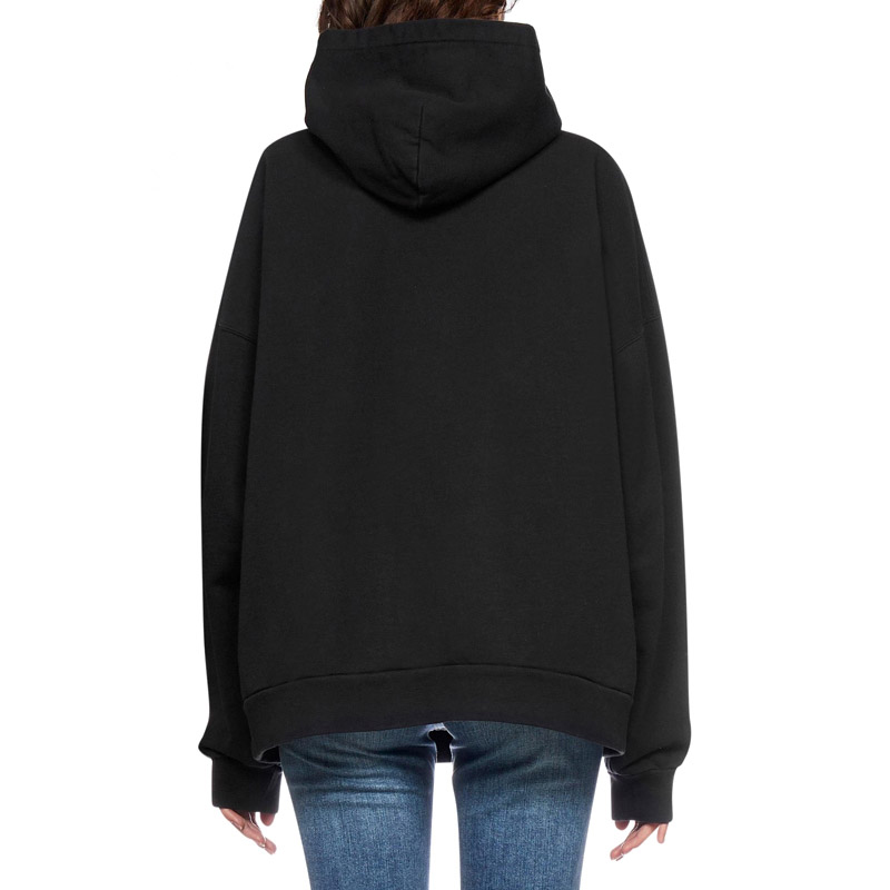 Details for (W) Balenciaga Sudadera Negra de Algodón Edición París. 675003TLVA91361