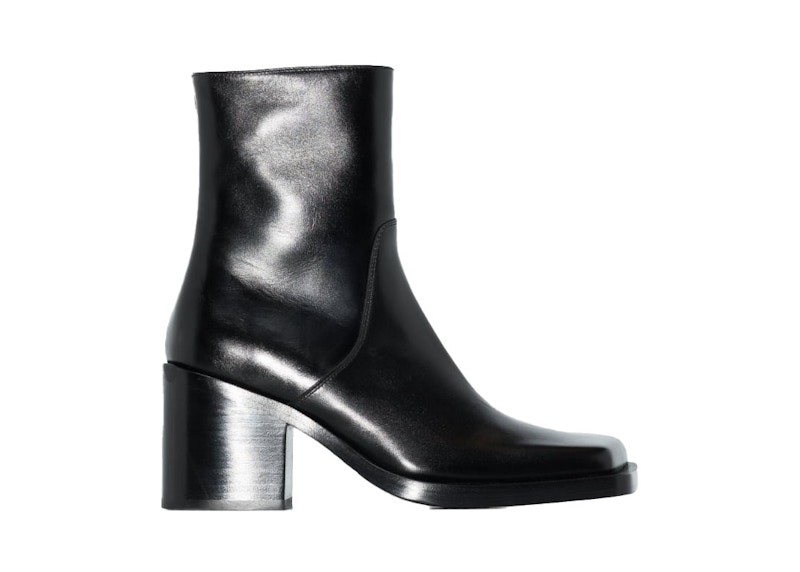 (W) Balenciaga Black Cut 80 Boots Black Leather