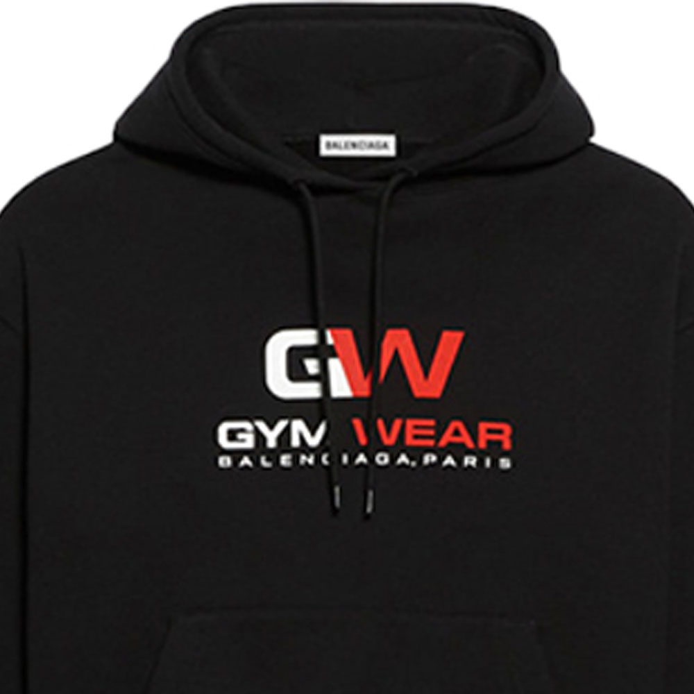 (Women) Balenciaga Black Embroidered Logo Hoodie 612959TIVD41000 圖 7