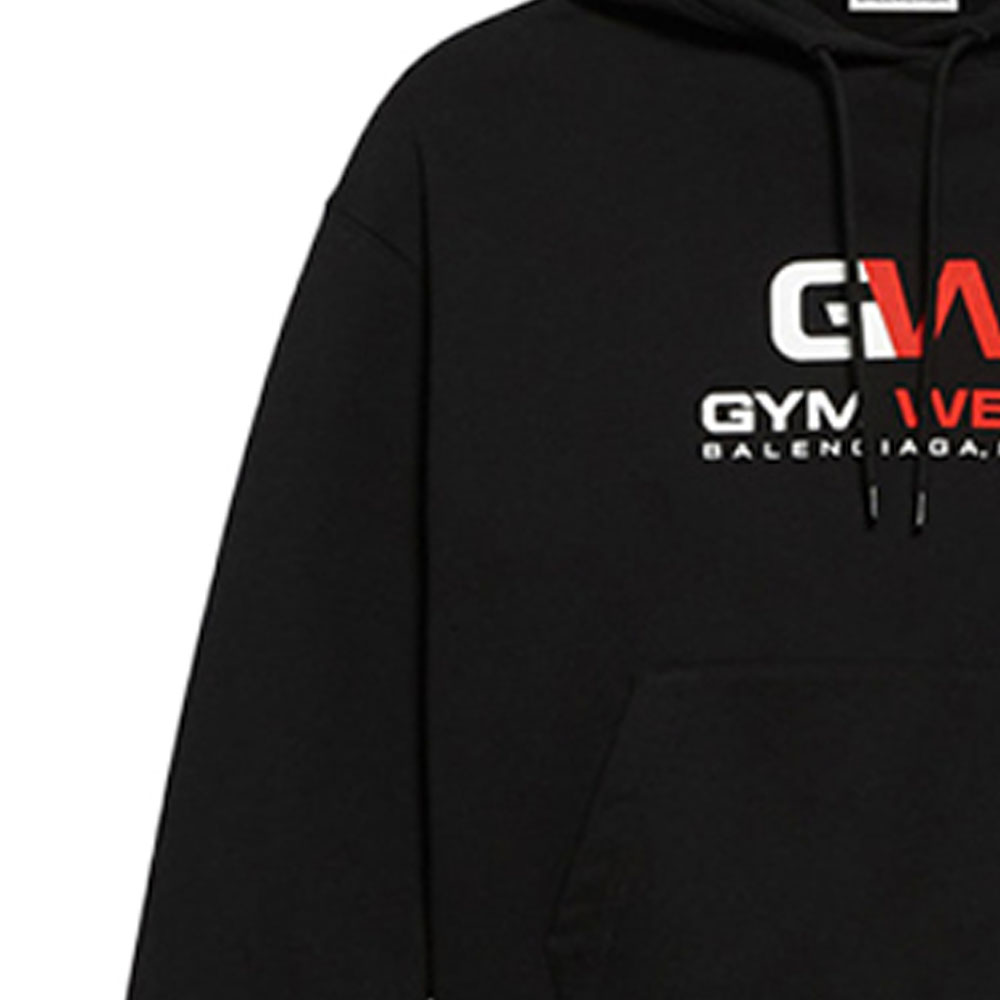 (Women) Balenciaga Black Embroidered Logo Hoodie 612959TIVD41000 圖 8