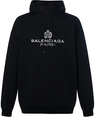 (W) 巴黎世家黑色字母logo连帽衫 578135TGV701000 Buy (W) 巴黎世家黑色字母logo连帽衫 578135TGV701000