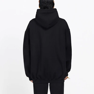 (W) 巴黎世家黑色字母logo连帽衫 578135TGV701000 Shop (W) 巴黎世家黑色字母logo连帽衫 578135TGV701000