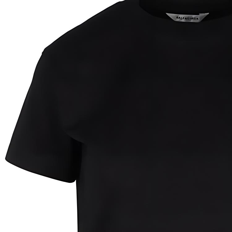 (Women) Balenciaga Black Logo Embroidered T-Shirt 612964TJV871070 圖 5