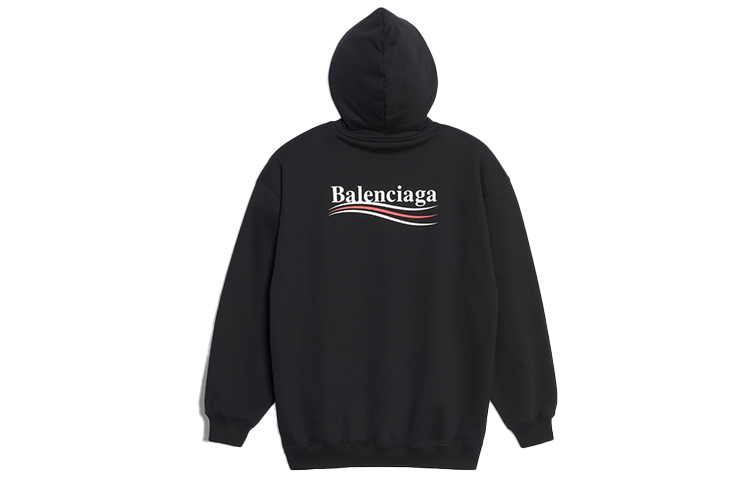 Lookbook (W) Balenciaga Sudadera Negra Oversize con Logo Impreso 556103TBV141000