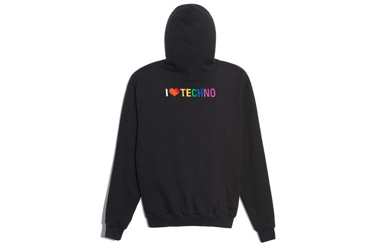 (Women) Balenciaga Black Logo Print Oversized Hoodie 556086TDV491000 圖 4