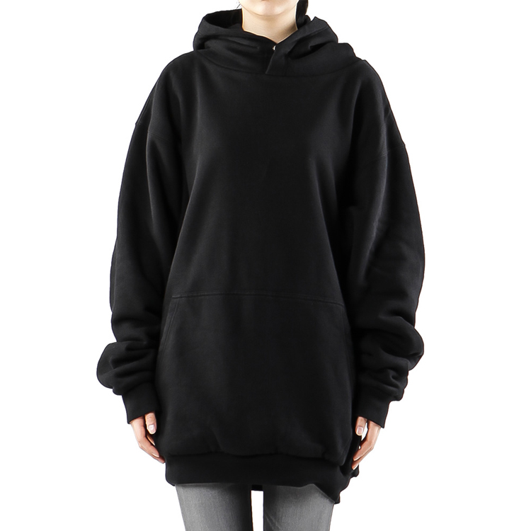 (Women) Balenciaga Black Logo Print Oversized Hoodie 556086TDV491000 圖 5