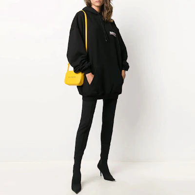 (W) Balenciaga Sudadera Negra Oversize con Logo Impreso 556103TBV141000 Details for (W) Balenciaga Sudadera Negra Oversize con Logo Impreso 556103TBV141000