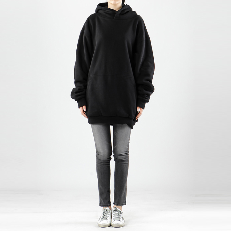 (Women) Balenciaga Black Logo Print Oversized Hoodie 556086TDV491000 圖 7