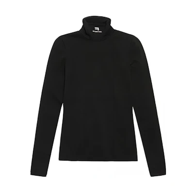 (Women) Balenciaga Black Logo Printed Long Sleeve Sweatshirt Regular Fit 675350T51591000
