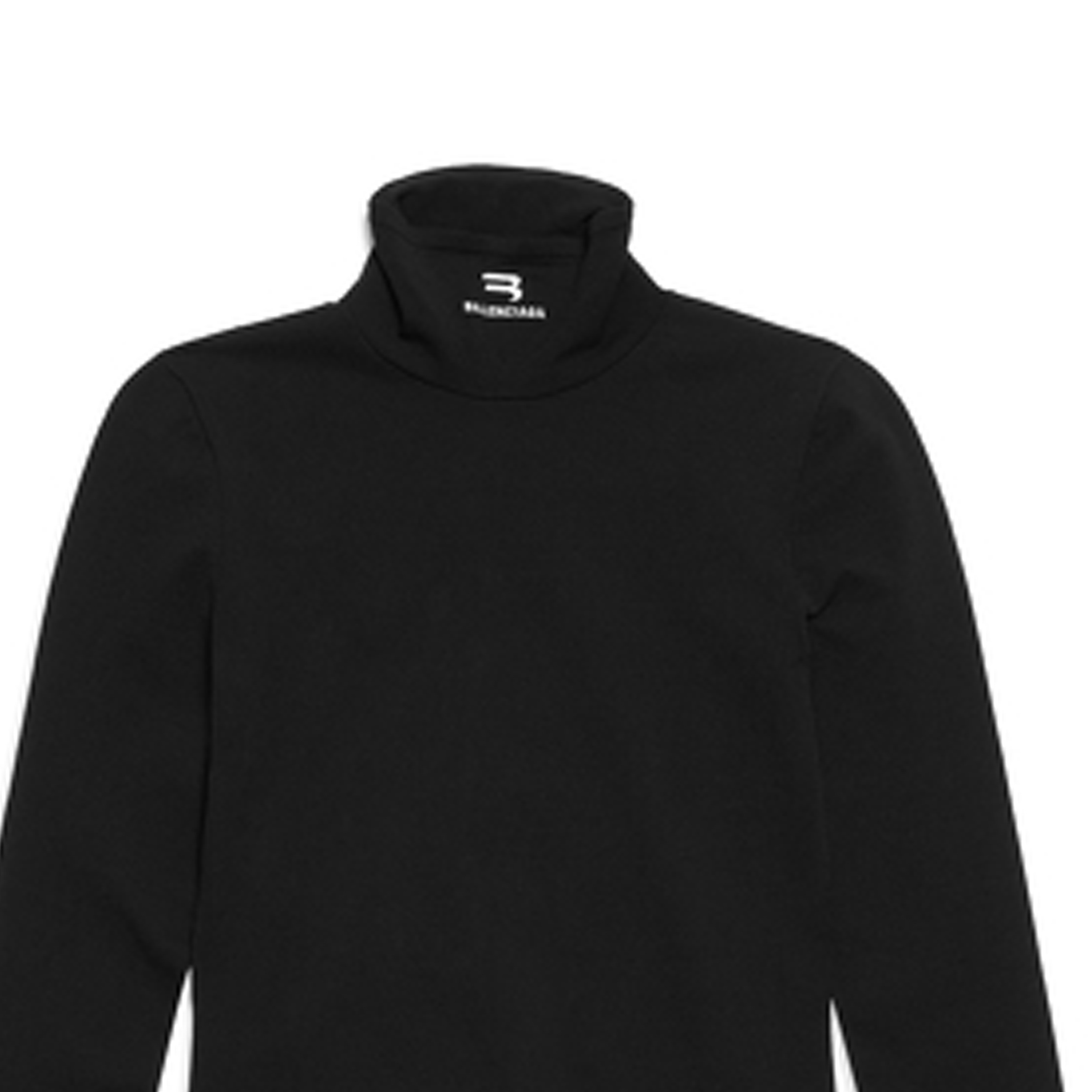 Shop (W) Balenciaga 黑色印花標誌長袖休閒版型運動衫 675350T51591000