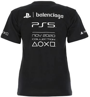 (W) 巴黎世家 黑色寬鬆款Logo印花圓領T恤 661705TKVF31070 Lookbook (W) 巴黎世家 黑色寬鬆款Logo印花圓領T恤 661705TKVF31070