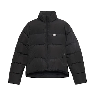 (Women) Balenciaga Black Puffer Jacket with Stand Collar 601763TYD361000
