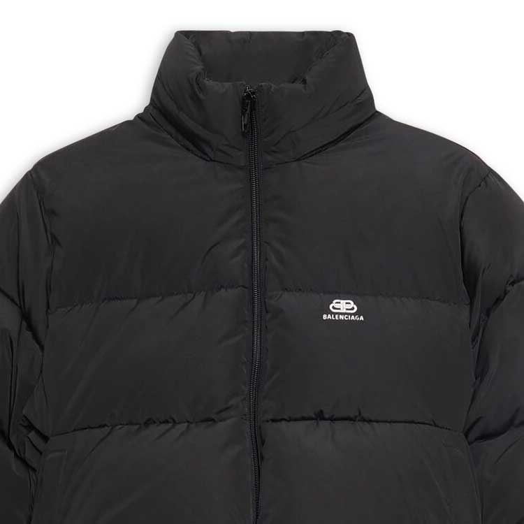 Sizing (W) Balenciaga 黑色立領羽絨外套 601763TYD361000