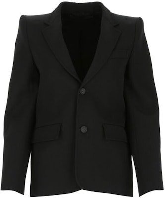 (W) Balenciaga Blazer Hitam Wool - Pakaian Luar Kasual & Selesa 623044TIT171000 Order (W) Balenciaga Blazer Hitam Wool - Pakaian Luar Kasual & Selesa 623044TIT171000