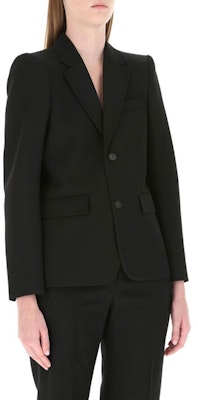 (W) Balenciaga Blazer Hitam Wool - Pakaian Luar Kasual & Selesa 623044TIT171000 Details for (W) Balenciaga Blazer Hitam Wool - Pakaian Luar Kasual & Selesa 623044TIT171000