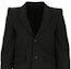 Sizing (W) Balenciaga Blazer Hitam Wool - Pakaian Luar Kasual & Selesa 623044TIT171000