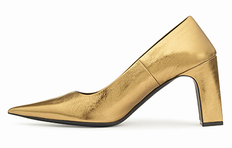 (Women) Balenciaga Blade High-Heel Slip-On 'Gold' 678243WBBI08000