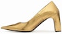(W) Balenciaga Blade Tumit Tinggi Slip-On 'Emas' 678243WBBI08000