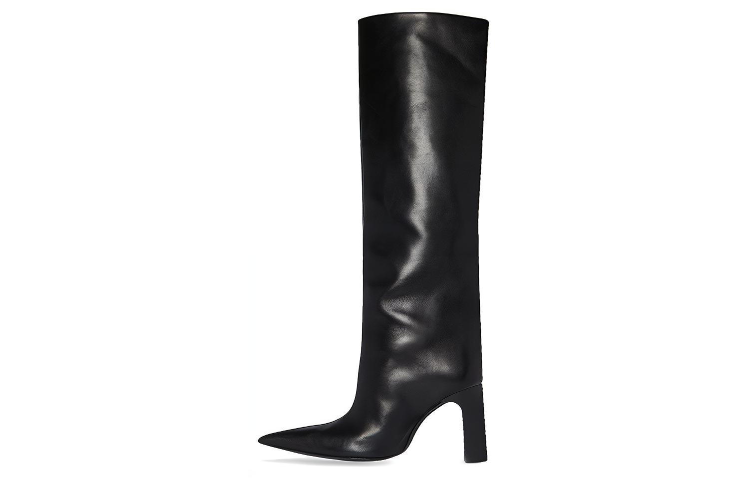 (Women) Balenciaga Blade High 'Black Calfskin' 679189WBC401000