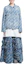 Shop (W) 발렌시아가 블루 데님 재킷 올오버 로고 프린트와 칼라. 662853TJW904200