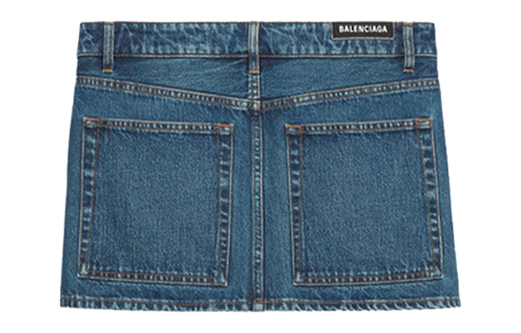 Order (W) 발렌시아가 블루 로우웨이스트 데님 미니 스커트 레귤러 핏 626000TDW146020
