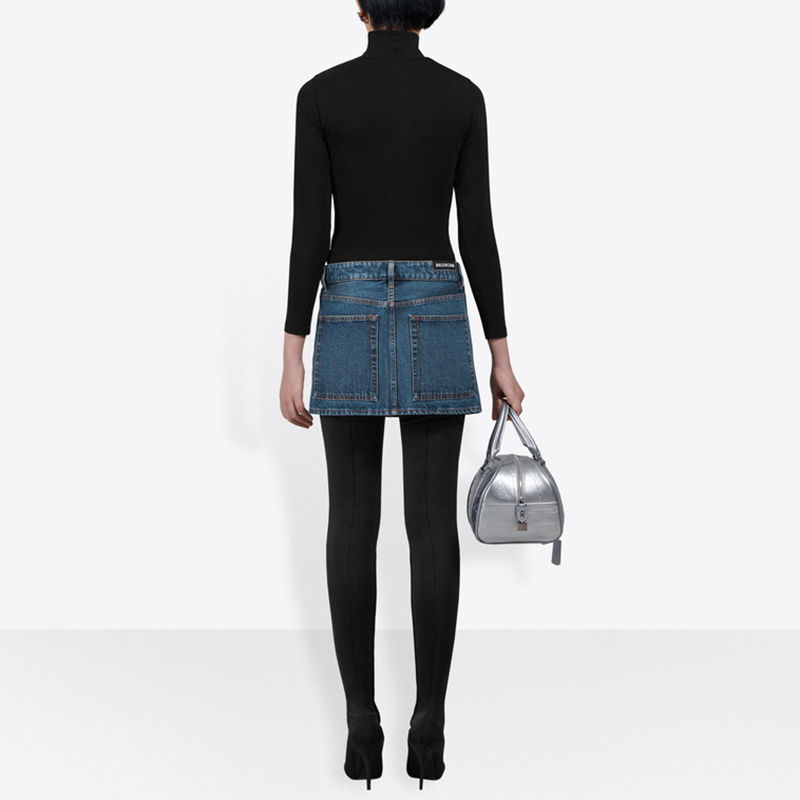 Purchase (W) 발렌시아가 블루 로우웨이스트 데님 미니 스커트 레귤러 핏 626000TDW146020