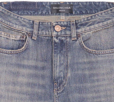 (W) Balenciaga FW23 中腰喇叭牛仔褲 藍色休閒版型 751089TNW654036 Purchase (W) Balenciaga FW23 中腰喇叭牛仔褲 藍色休閒版型 751089TNW654036