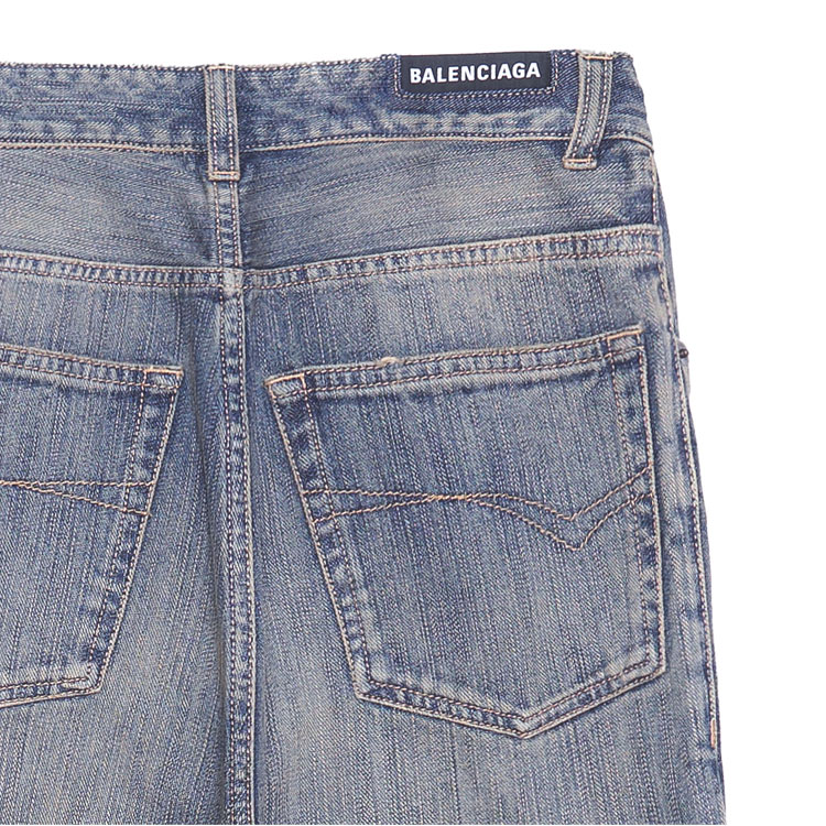 Sizing (W) Balenciaga FW23 中腰喇叭牛仔褲 藍色休閒版型 751089TNW654036