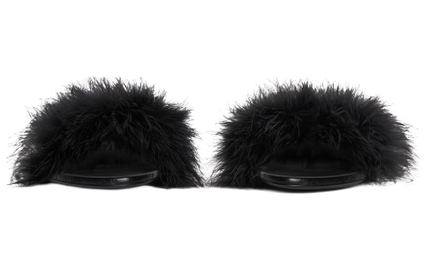 Lookbook (Women) Balenciaga Boudoir 70mm Sandals 'Black Feathers' 787447W0WMQ1000